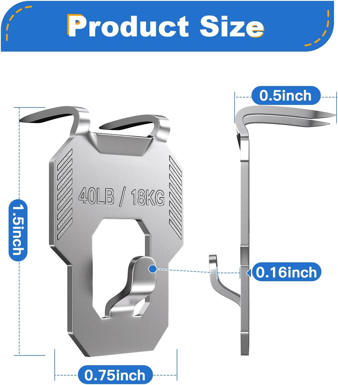 Claw Drywall Picture Hooks – Heavy Duty Hanging Without Wall Damage