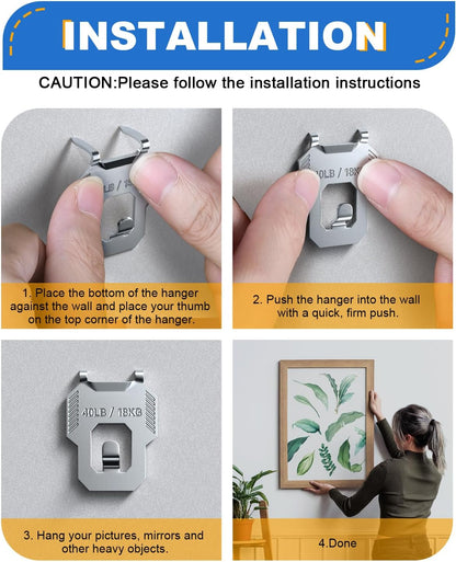 Claw Drywall Picture Hooks – Heavy Duty Hanging Without Wall Damage